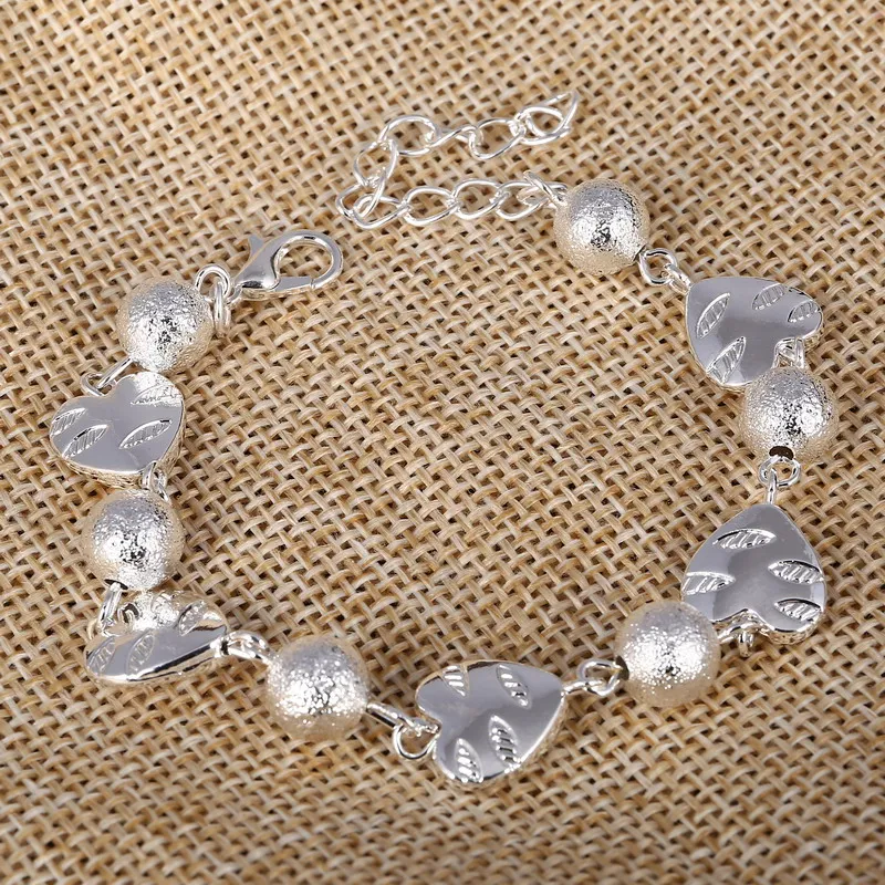 Personality Design Heart Pattern Bracelets Grade Silver Plated Ball Chain Beads Bangles Wristband
Personality Design Heart Pattern Bracelets Grade Silver Plated Ball Chain Beads Bangles Wristband