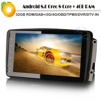 DAB+Android 8.0 Autoradio Car stereo Radi player for Mercedes Benz CLK C209 W209 WiFi 3G 4G GPS BT USB SD OBD DVT-IN Sat Navi
DAB+Android 8.0 Autoradio Car stereo Radi player for Mercedes Benz CLK C209 W209 WiFi 3G 4G GPS BT USB SD OBD DVT-IN Sat Navi