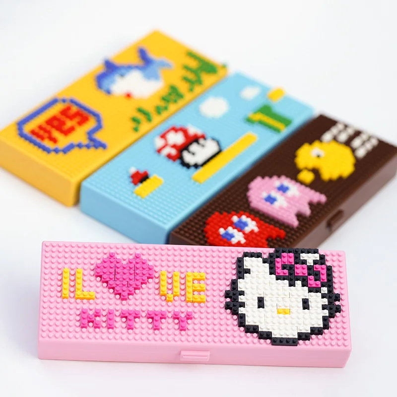 DIY creative Cute anime ABS building blocks assembled student stationery box Primary school children's gift prizes pencil case
DIY creative Cute anime ABS building blocks assembled student stationery box Primary school children's gift prizes pencil case