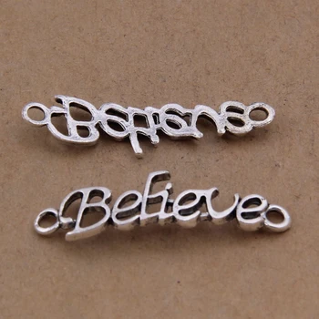 Yage 8*34mm 40pcs Antique Silver Believe Connector,Alloy Letters charms pendant for jewelry making XBL6914
Yage 8*34mm 40pcs Antique Silver Believe Connector,Alloy Letters charms pendant for jewelry making XBL6914