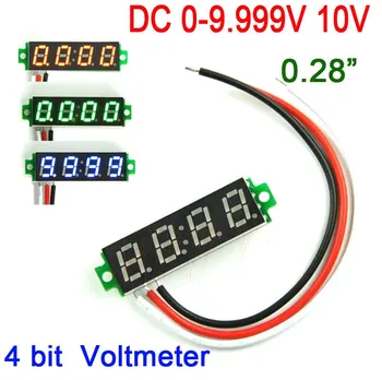 DYKB 4 bit 0.28 inch DC 0-10V 9.999V digital voltmeter LED DisplayHigh Accuracy volt Meter Voltage Monitor Meter
DYKB 4 bit 0.28 inch DC 0-10V 9.999V digital voltmeter LED DisplayHigh Accuracy volt Meter Voltage Monitor Meter