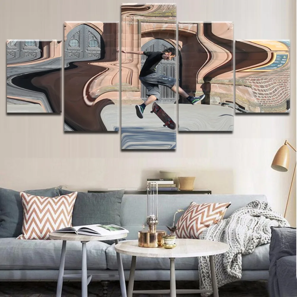 Home Decor HD Print Painting Sports Abstract Skateboarding Character Poster Modular For Modern Decorative Bedroom Living Room
Home Decor HD Print Painting Sports Abstract Skateboarding Character Poster Modular For Modern Decorative Bedroom Living Room