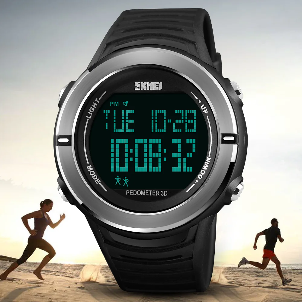 NEW Brand SKMEI Sports Watches Hours Pedometer Calories LED Digital Watch Men 50m Waterproof Electronic Military Men Wrist Watch
NEW Brand SKMEI Sports Watches Hours Pedometer Calories LED Digital Watch Men 50m Waterproof Electronic Military Men Wrist Watch