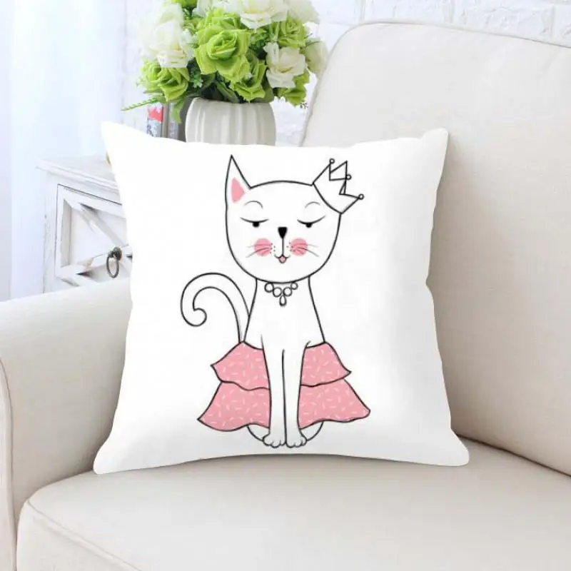 Cute Kawaii Funny Cat Pillow Pink Cats Meow Girl Anime Plush Printed Fabric Decorative Cushions For Home Kids Bedroom Decor
Cute Kawaii Funny Cat Pillow Pink Cats Meow Girl Anime Plush Printed Fabric Decorative Cushions For Home Kids Bedroom Decor