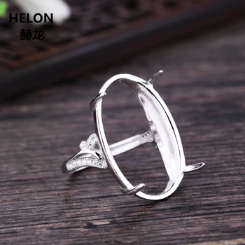 925 Sterling Silver Women Engagement Wedding Ring 18x25mm Oval Cabochon Semi Mount Ring for Amber Agate Garnet Turquoise Setting
925 Sterling Silver Women Engagement Wedding Ring 18x25mm Oval Cabochon Semi Mount Ring for Amber Agate Garnet Turquoise Setting