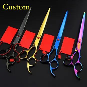 Customize New 440c 8 inch colors Pet grooming hair scissor Animal cutting barber dog scisor shears tools hairdressing scissors
Customize New 440c 8 inch colors Pet grooming hair scissor Animal cutting barber dog scisor shears tools hairdressing scissors