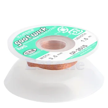 2018 Hot Selling Useful 5 ft 3.5mm Desoldering Braid Solder Remover Wick CP-3515 W-store Oct26_A
2018 Hot Selling Useful 5 ft 3.5mm Desoldering Braid Solder Remover Wick CP-3515 W-store Oct26_A