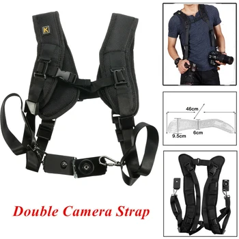 Pro Durable Double Dual Shoulder Strap Belt Sling camera strap For 2 Digital DSLR SLR Camera
Pro Durable Double Dual Shoulder Strap Belt Sling camera strap For 2 Digital DSLR SLR Camera