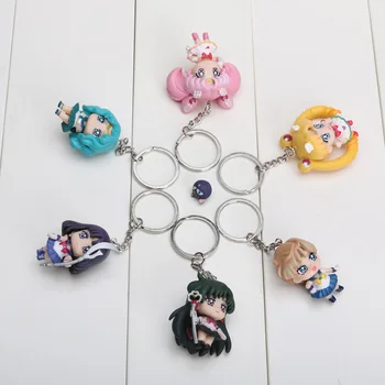 6pcs/set Japanese Anime Sailor Moon Mercury ChibiUsa Saturn PVC Action Doll Figure Keychain Pendant Key Ring Toys
6pcs/set Japanese Anime Sailor Moon Mercury ChibiUsa Saturn PVC Action Doll Figure Keychain Pendant Key Ring Toys
