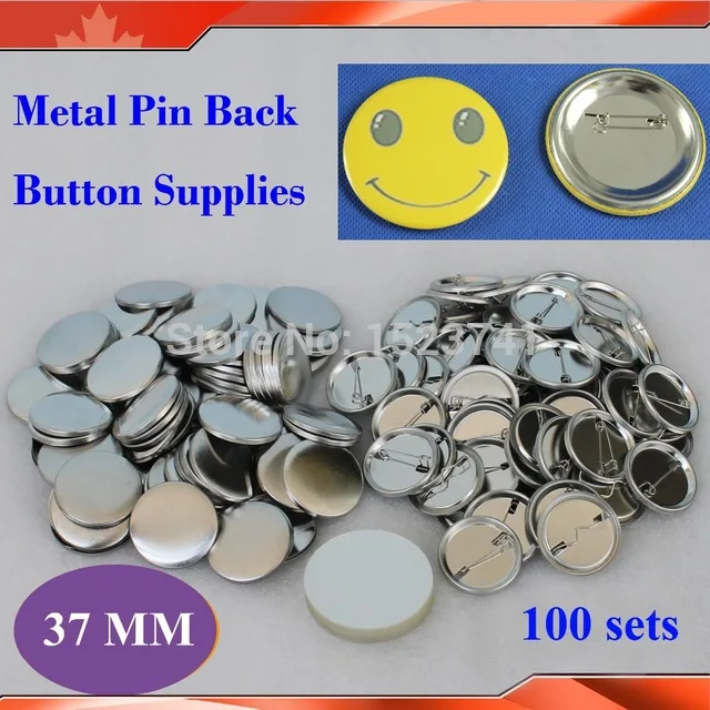 100 Sets NEW Professional 1-1/2" 37mm All Steel Badge Button Maker Pin Back Metal Button Supply Materials
100 Sets NEW Professional 1-1/2" 37mm All Steel Badge Button Maker Pin Back Metal Button Supply Materials