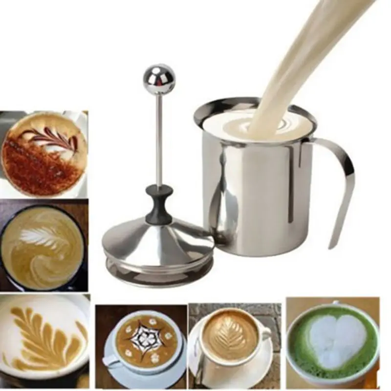 400ML Stainless Steel Pump Milk Frother Creamer Foam Cappuccino Coffee Double Mesh Froth Screen
400ML Stainless Steel Pump Milk Frother Creamer Foam Cappuccino Coffee Double Mesh Froth Screen
