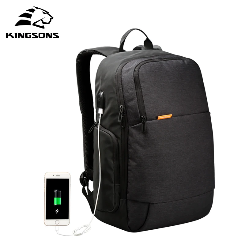 Kingsons Brand External USB Charge Laptop Backpack Anti-theft Notebook Waterproof Computer Bag 15.6 inch for Business Men Women 
Kingsons Brand External USB Charge Laptop Backpack Anti-theft Notebook Waterproof Computer Bag 15.6 inch for Business Men Women