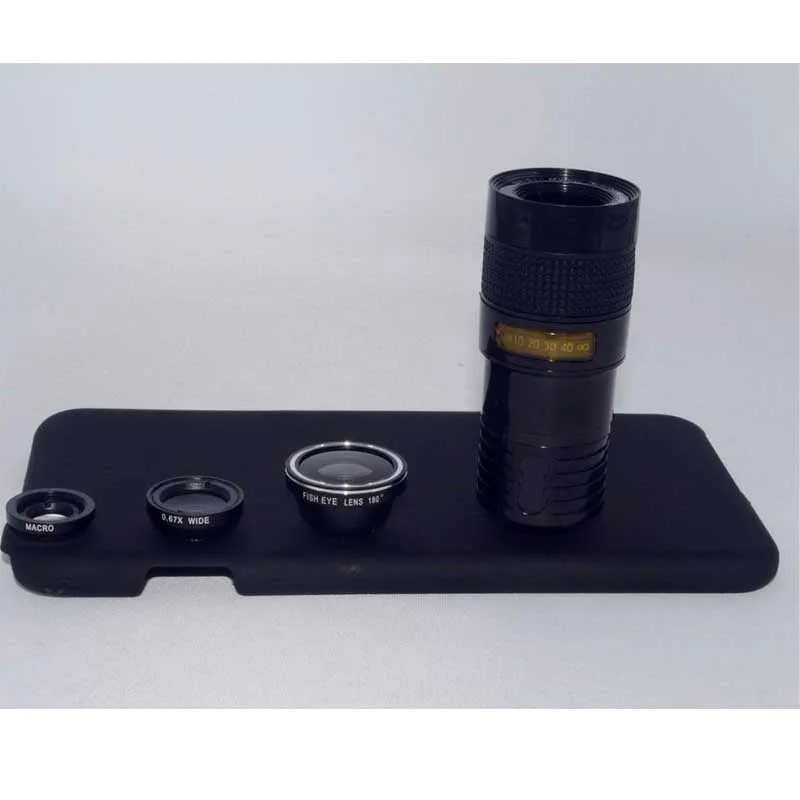 4in1 9X Telescope Telephoto Wide Angle Macro lens Camera Phone Lens + Back Case for iPhone 5 5S SE 6 6S Plus 7 7 Plus 8 8 Plus X
4in1 9X Telescope Telephoto Wide Angle Macro lens Camera Phone Lens + Back Case for iPhone 5 5S SE 6 6S Plus 7 7 Plus 8 8 Plus X