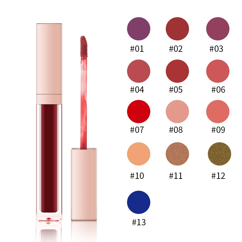 Waterproof LongLasting 13 Colors Matte Liquid Lipstick Lip Gloss No Label Makeup Lipgloss Lip sticks Cosmetic Lip Gloss 50pcs
Waterproof LongLasting 13 Colors Matte Liquid Lipstick Lip Gloss No Label Makeup Lipgloss Lip sticks Cosmetic Lip Gloss 50pcs