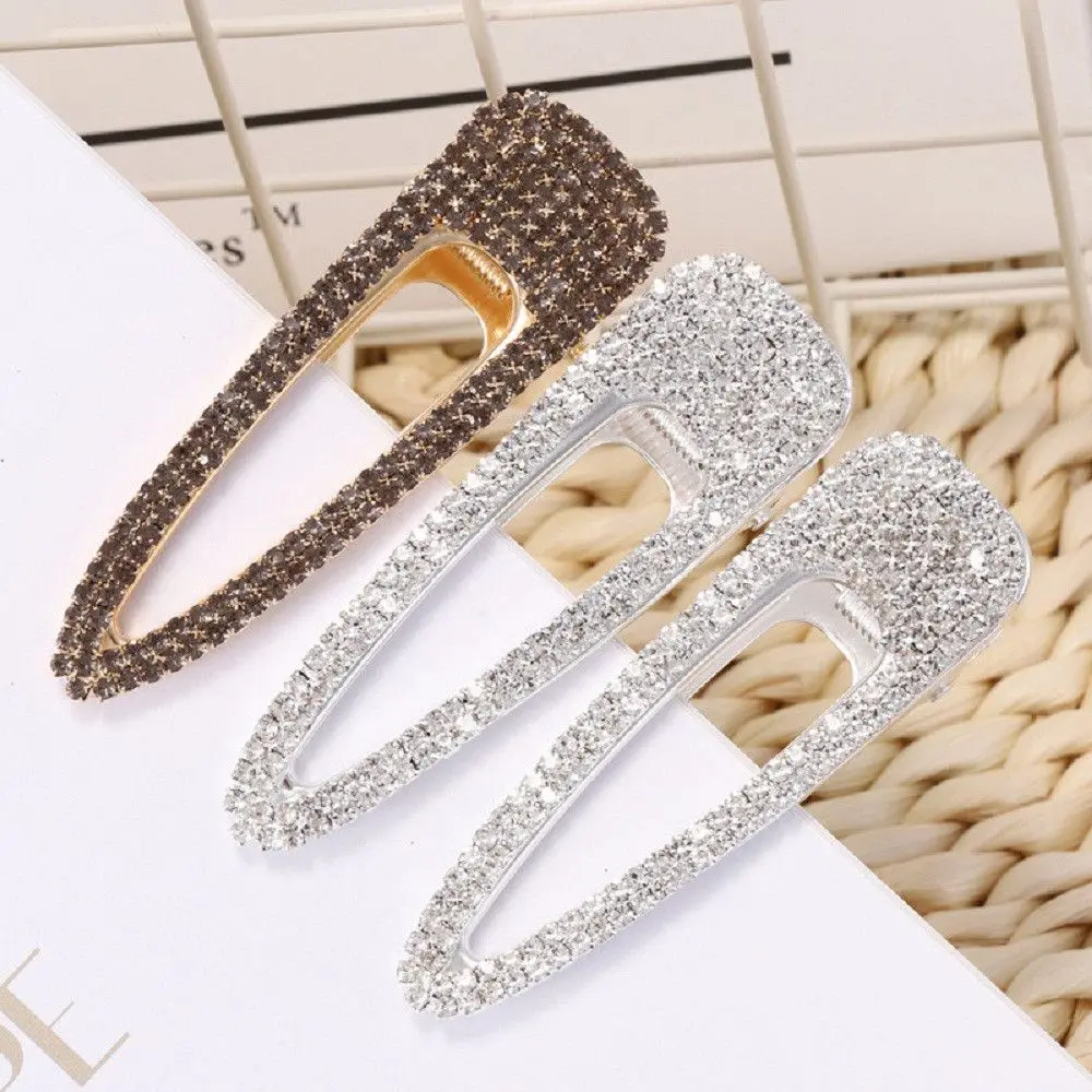 Korea Crystal Hairpins Geometric Waterdrop Hairclips Duckbill Clip Women Girls Metal Barrette Hairclips Hair Accessories 6CM 8CM
Korea Crystal Hairpins Geometric Waterdrop Hairclips Duckbill Clip Women Girls Metal Barrette Hairclips Hair Accessories 6CM 8CM