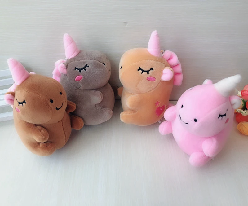 Kawaii Expression White Cloud Plush Stuffed Toy Dolls Key Chain Pendant Gift New