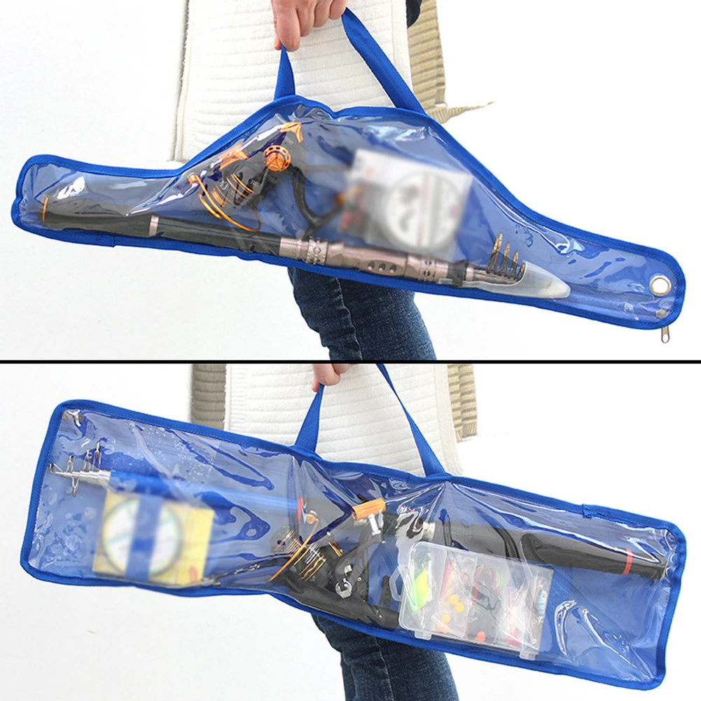 Portable Elastic Strap Fishing Rod Bag Tackle Reel Storage Rectangle Transparent Waterproof Practical Canvas Line Rectangular
Portable Elastic Strap Fishing Rod Bag Tackle Reel Storage Rectangle Transparent Waterproof Practical Canvas Line Rectangular