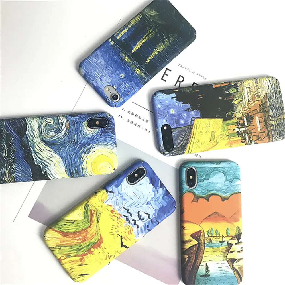 Double-sided Van Gogh Oil Painting Series Phone Shell For IPhone 6 6s 7 8Plus X Abstract Covers for IPhone XS MAX XR Hard Couque
Double-sided Van Gogh Oil Painting Series Phone Shell For IPhone 6 6s 7 8Plus X Abstract Covers for IPhone XS MAX XR Hard Couque