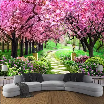 Custom 3D Photo Wallpaper Flower Romantic Cherry Blossom Tree Small Road Wall Mural Wallpapers For Living Room Bedroom De Parede
Custom 3D Photo Wallpaper Flower Romantic Cherry Blossom Tree Small Road Wall Mural Wallpapers For Living Room Bedroom De Parede