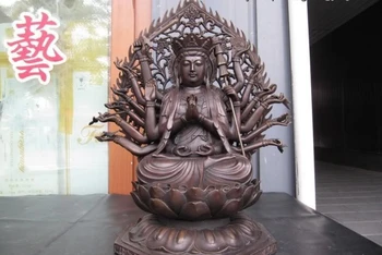 Nepal Pure Bronze eighteen hand Arms Kwan-Yin Guan Yin Bodhisattva Buddha Statue
Nepal Pure Bronze eighteen hand Arms Kwan-Yin Guan Yin Bodhisattva Buddha Statue