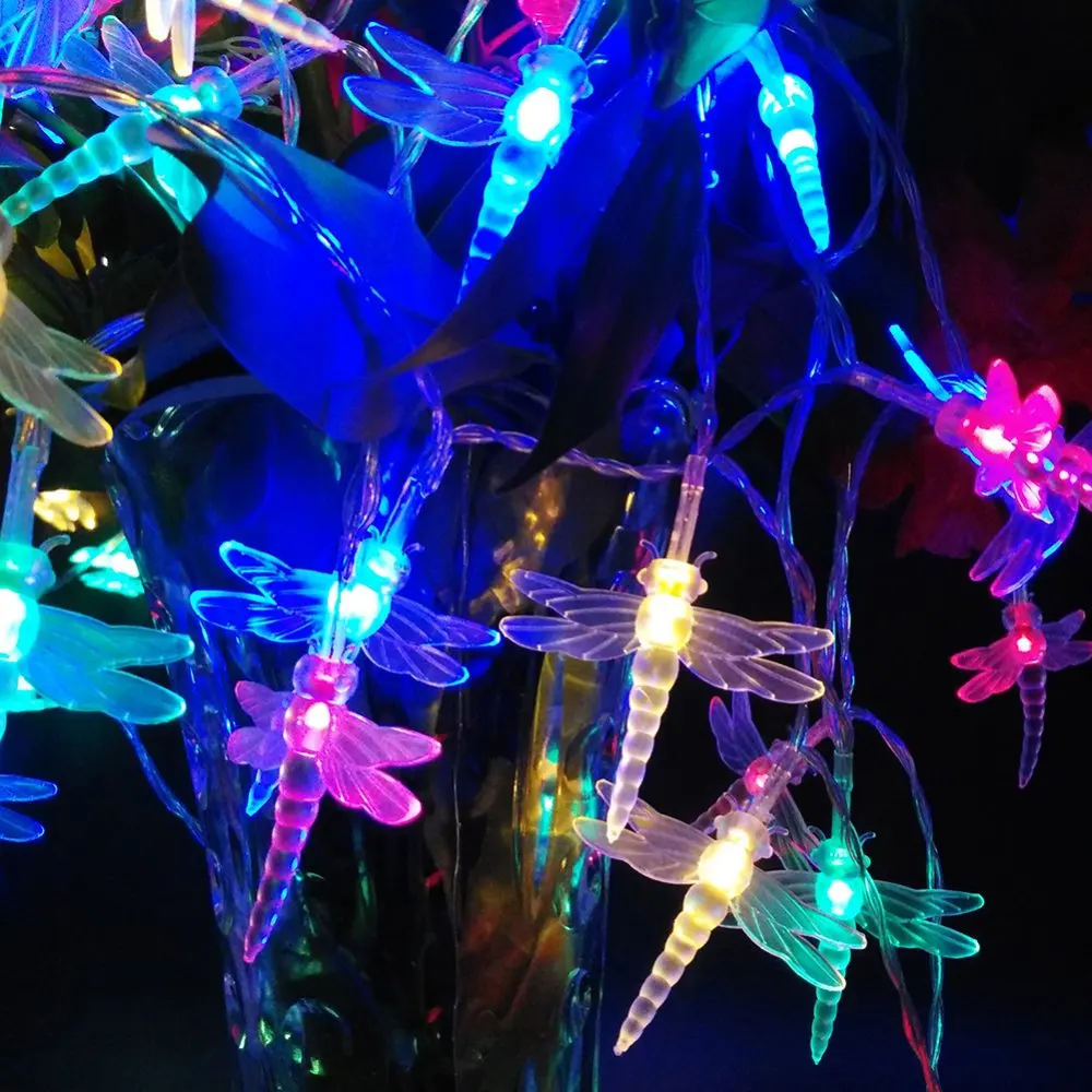 YIYANG Christmas Novelty Lights Dragonfly 9 Color LED String 10M 100leds Holiday Wedding Event's Party Lightings 110V 220V US EU
YIYANG Christmas Novelty Lights Dragonfly 9 Color LED String 10M 100leds Holiday Wedding Event's Party Lightings 110V 220V US EU