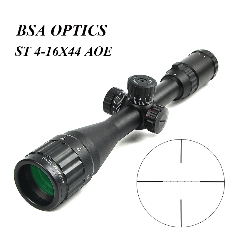 BSA OPTICS ST Tactical optique fusil pistolet à air vue lumineux Lunette de visée 4-16x44