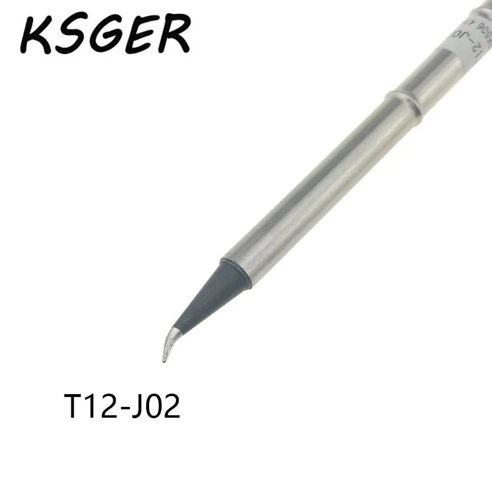 KSGER Black AX-Grade T12-J02 T12 Electric Solder Soldering Iron Tips For STM32 OLED T12 Soldering Station Temperature Controller
KSGER Black AX-Grade T12-J02 T12 Electric Solder Soldering Iron Tips For STM32 OLED T12 Soldering Station Temperature Controller