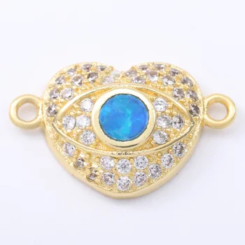 Singreal Opal Micro Pave Heart Evil Eye Charms Bracelet Necklace Choker Pendant Connectors for Women DIY Jewelry Making Acces
Singreal Opal Micro Pave Heart Evil Eye Charms Bracelet Necklace Choker Pendant Connectors for Women DIY Jewelry Making Acces
