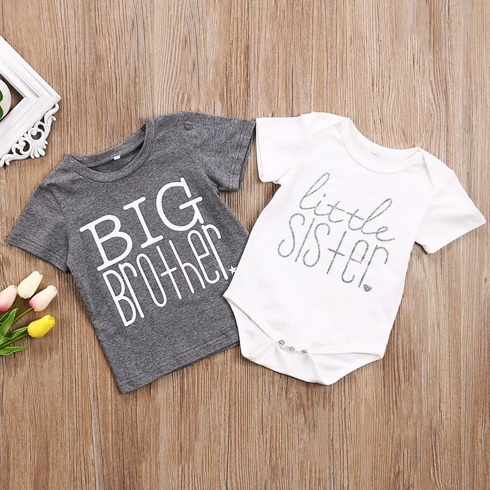 Pudcoco Toddler Kids Boys Baby Girls Brother Sister Cotton Bodysuit Romper Tops T-shirt Matching Family Clothes 0-4Y
Pudcoco Toddler Kids Boys Baby Girls Brother Sister Cotton Bodysuit Romper Tops T-shirt Matching Family Clothes 0-4Y