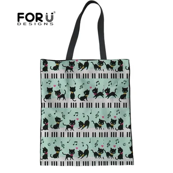FORUDESIGNS Women Handbags Large Cute Animal Cat with Piano Music Note Print Reusable School Girls Tote Storage Bags Crossbody
FORUDESIGNS Women Handbags Large Cute Animal Cat with Piano Music Note Print Reusable School Girls Tote Storage Bags Crossbody