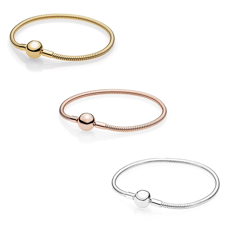 Authentic 925 Sterling Silver Original Moments Smooth Clasp Pan Bracelet Fit Women Charm Bead Bangle Gift DIY Jewelry
Authentic 925 Sterling Silver Original Moments Smooth Clasp Pan Bracelet Fit Women Charm Bead Bangle Gift DIY Jewelry
