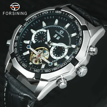 WINNER Military Sports Men's Tourbillon Watches Leather Strap Male Auto Mechanical Wrist Watches Calendar Date 2 Sub-dial +BOX
WINNER Military Sports Men's Tourbillon Watches Leather Strap Male Auto Mechanical Wrist Watches Calendar Date 2 Sub-dial +BOX