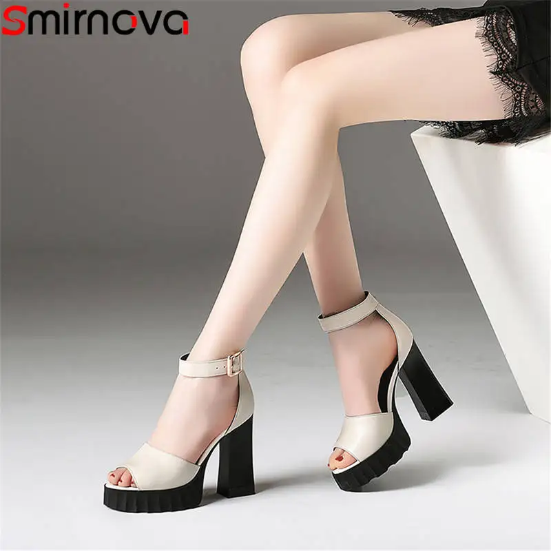 Smirnova 2020 fashion summer new arrival shoes woman peep toe buckle sandals women genuine leather high heels prom shoes
Smirnova 2020 fashion summer new arrival shoes woman peep toe buckle sandals women genuine leather high heels prom shoes