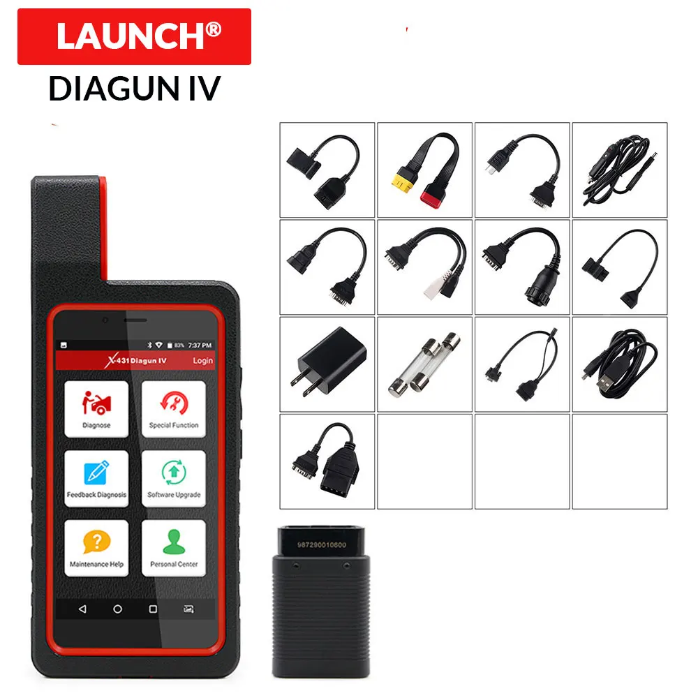 LAUNCH X431 Diagun IV obd2 obdii Scanner Full system Auto diagnostic tool wifi/bluetooth support Oil/TPMS/Brake/DPF/SAS PRO MINI
LAUNCH X431 Diagun IV obd2 obdii Scanner Full system Auto diagnostic tool wifi/bluetooth support Oil/TPMS/Brake/DPF/SAS PRO MINI