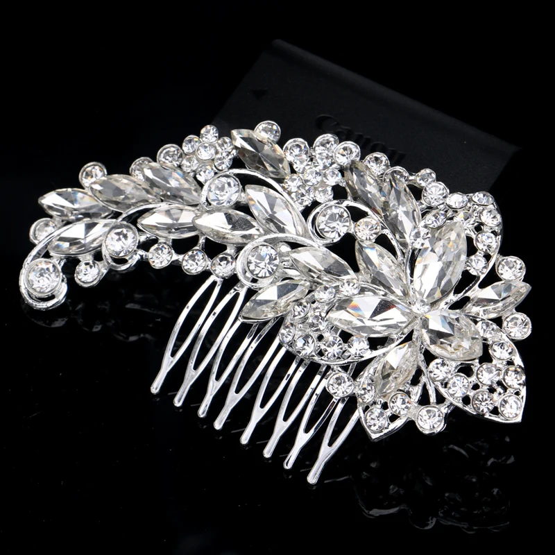 Austrian Crystal Rhinestone Flower Bouquet Wedding Bridal Hair Comb Vintage Hair Accessories Women Headpieces Hairwear
Austrian Crystal Rhinestone Flower Bouquet Wedding Bridal Hair Comb Vintage Hair Accessories Women Headpieces Hairwear