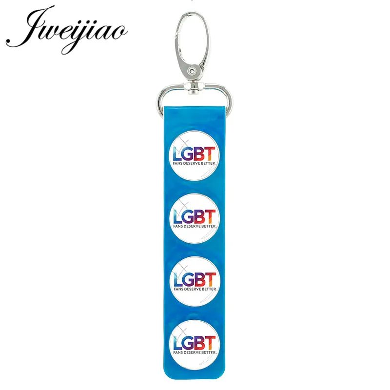 JWEIJIAO Glass LGBT Image Snap Button Keychain Blue PU Leather Rainbow design Pattern Key Chains Bags Keys Charm Pendant BT20
JWEIJIAO Glass LGBT Image Snap Button Keychain Blue PU Leather Rainbow design Pattern Key Chains Bags Keys Charm Pendant BT20