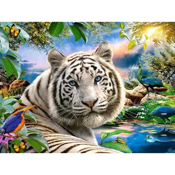 Diamond Painting Full drill square/round White tiger Peacock Mosaic DIY Diamond Painting Cross Stitch Embroidery Home Decor
Diamond Painting Full drill square/round White tiger Peacock Mosaic DIY Diamond Painting Cross Stitch Embroidery Home Decor