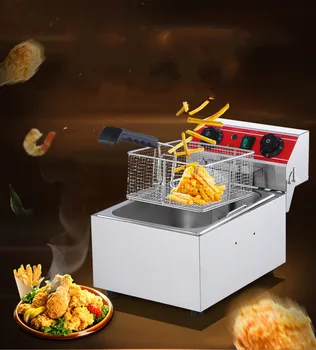 Electric Deep Fryers blast furnace commercial frying machine single cylinder oil deep pan thickened 10L time fry NEW
Electric Deep Fryers blast furnace commercial frying machine single cylinder oil deep pan thickened 10L time fry NEW
