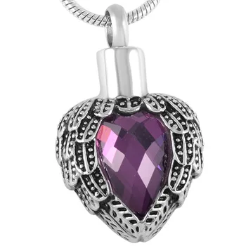 CMJ8719 Multicolor Crystal Feather Heart Birthstone Memroial Gift Urn Pendant Necklace Funeral Urn Cremation Ashes Jewelry
CMJ8719 Multicolor Crystal Feather Heart Birthstone Memroial Gift Urn Pendant Necklace Funeral Urn Cremation Ashes Jewelry
