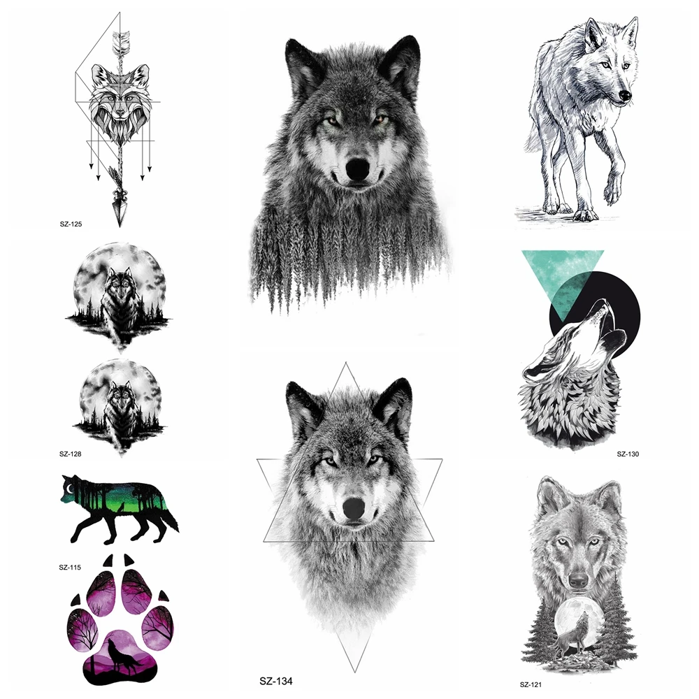 Black Ferocious Evil Wolf Temporary Tattoo Stickers Body Art Drawing Tattoo Women Geometric Moon Fake Tatoos Men Arrow Fox Moon
Black Ferocious Evil Wolf Temporary Tattoo Stickers Body Art Drawing Tattoo Women Geometric Moon Fake Tatoos Men Arrow Fox Moon