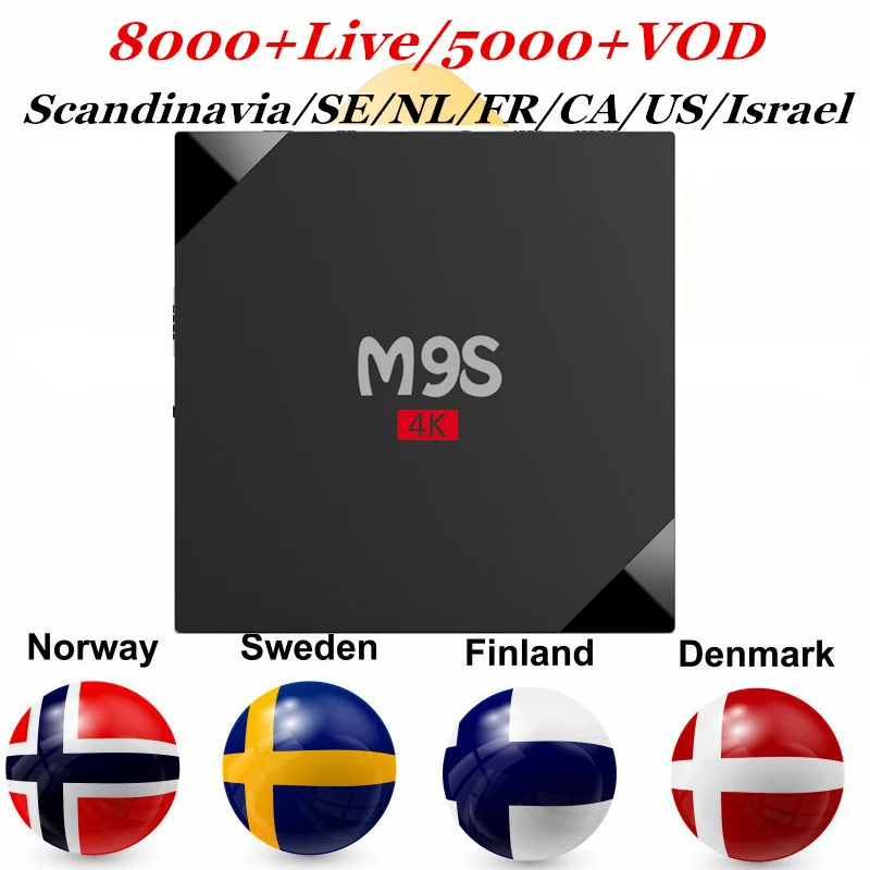 M9S V5 1G+8G Android TV Box Best Stable IPTV Spain Scandinavia M3U 8000 Live TV Sweden France 1 Year IPTV Subscription Free VOD
M9S V5 1G+8G Android TV Box Best Stable IPTV Spain Scandinavia M3U 8000 Live TV Sweden France 1 Year IPTV Subscription Free VOD