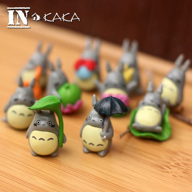 10pcs Anime Hayao Miyazaki Totoro fairy garden figurine miniatures/terrarium/dollhouse decoration action figures DIY accessories
10pcs Anime Hayao Miyazaki Totoro fairy garden figurine miniatures/terrarium/dollhouse decoration action figures DIY accessories