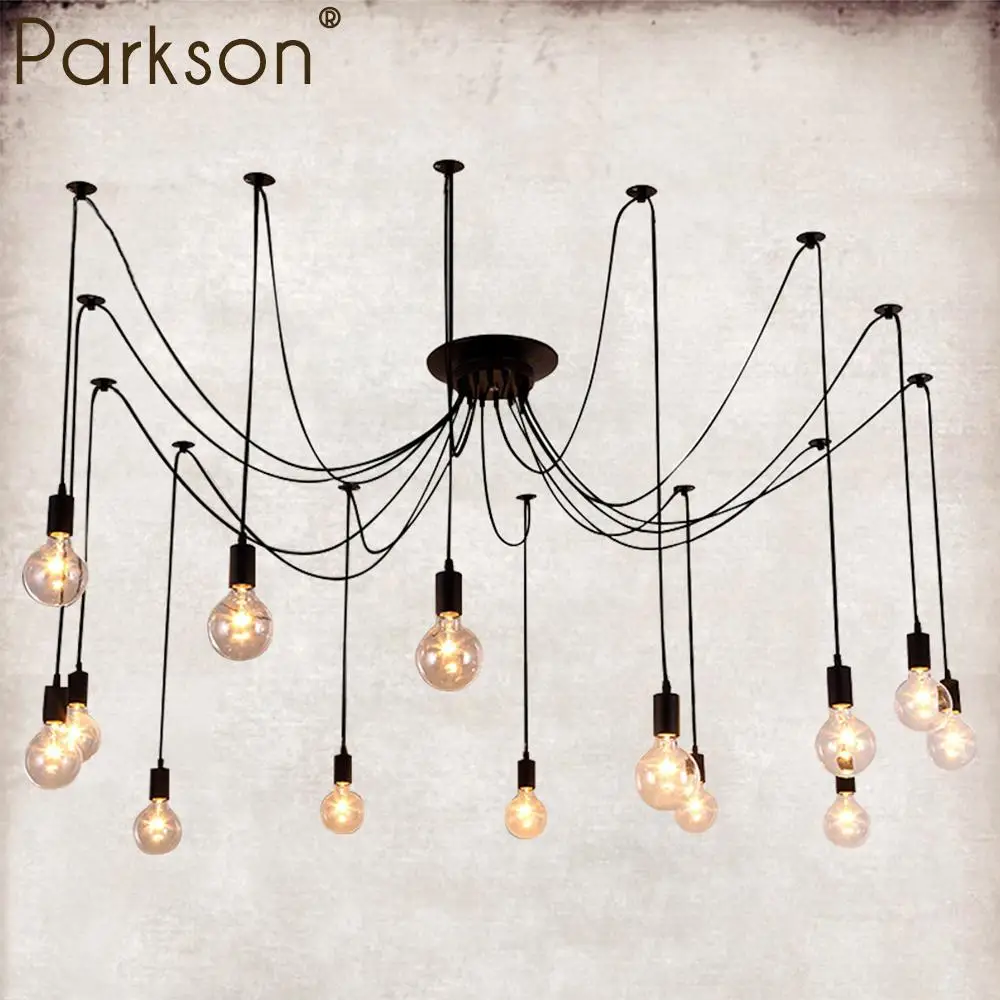 Modern Spider Industrial Pendant Lamp black vintage hanglamp Loft led E27 pendant Lights hanging lamp for living room bar decor
Modern Spider Industrial Pendant Lamp black vintage hanglamp Loft led E27 pendant Lights hanging lamp for living room bar decor