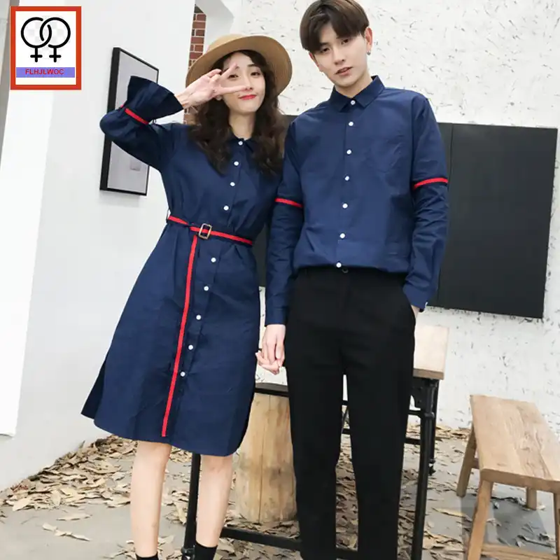 matching shirt and dress for couples