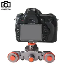 Neue Flexible Elektrische Video Dolly 3-Rad Pulley Auto Schiene Roll Track Slider Skater Dolly Für Canon Nikon Sony GH4 DSLR Kamera(China)