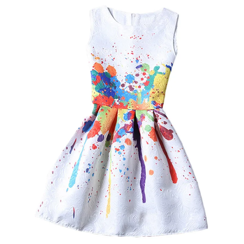 Women Fashionable Summer Ladies Elegant Multicolor Sleeveless Splash Ink Print Jacquard A Line Dress
Women Fashionable Summer Ladies Elegant Multicolor Sleeveless Splash Ink Print Jacquard A Line Dress