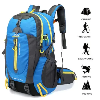 

40L Cycling Bag Large capacity Water Resistant Travel Backpack Camp Hike Laptop Daypack Trekking Climb Back Bags For Men Women