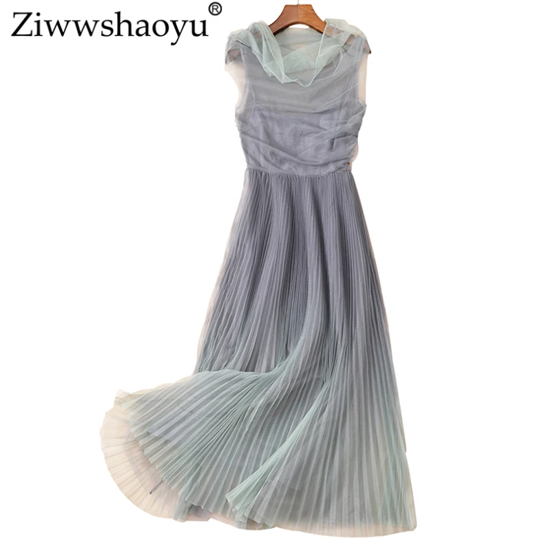 Ziwwshaoyu French Mesh dresses Asymmetrical collar Draped Slim Big pendulum dress Spring and summer new women's
Ziwwshaoyu French Mesh dresses Asymmetrical collar Draped Slim Big pendulum dress Spring and summer new women's
