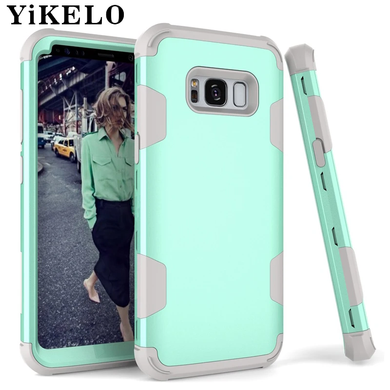 YiKELO 3in1 Anti Slip Grip Shock Absorption Rubber PC Case For Samsung S8 S8Plus Full Coverage 360 Case for Galaxy S8 Plus Cover
YiKELO 3in1 Anti Slip Grip Shock Absorption Rubber PC Case For Samsung S8 S8Plus Full Coverage 360 Case for Galaxy S8 Plus Cover