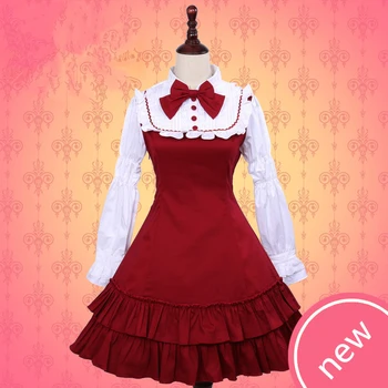 Japanese Lolita OP Dress Cotton Long-sleeves Sweet Lolita Dress Halloween Party Cosplay Costumes
Japanese Lolita OP Dress Cotton Long-sleeves Sweet Lolita Dress Halloween Party Cosplay Costumes